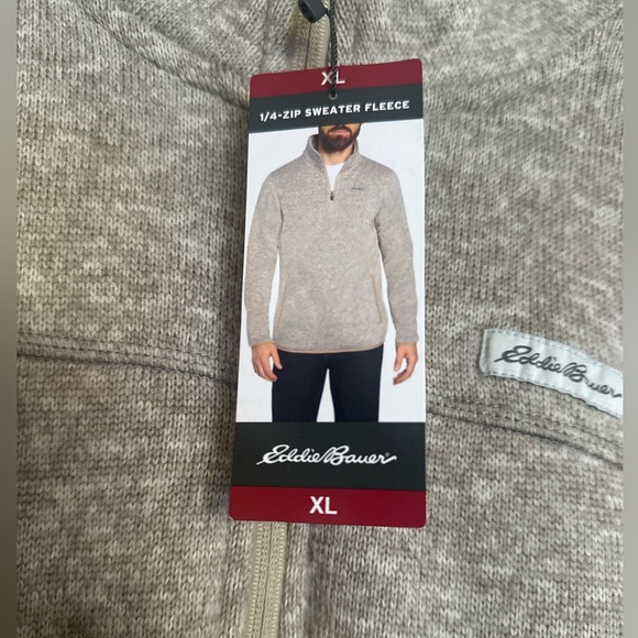Eddie Bauer NWT 1/4 Zip Sweater Fleece - Picture 2 of 5